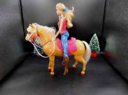 barbie and horse side